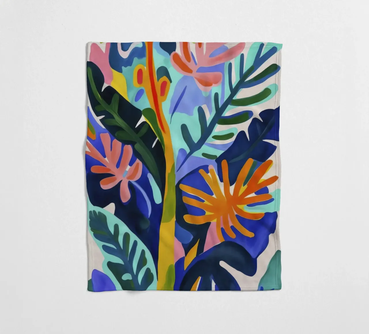 Matisse Vibes Giungla Tropicale coperta in pile da Andrea Haase Modern Home