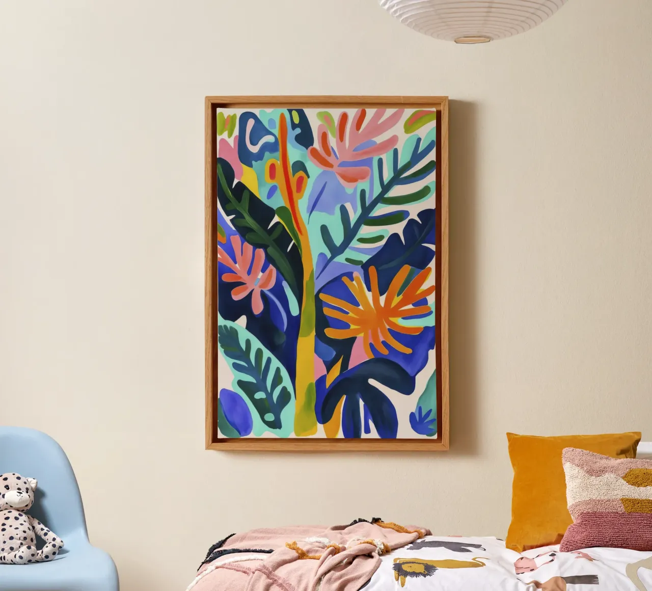 Matisse Vibes Giungla Tropicale tela con Cornice a cassetta da Andrea Haase Modern Home