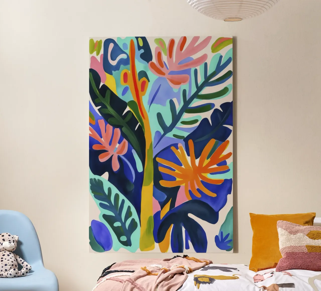Matisse Vibes Giungla Tropicale tela con Cornice a cassetta da Andrea Haase Modern Home