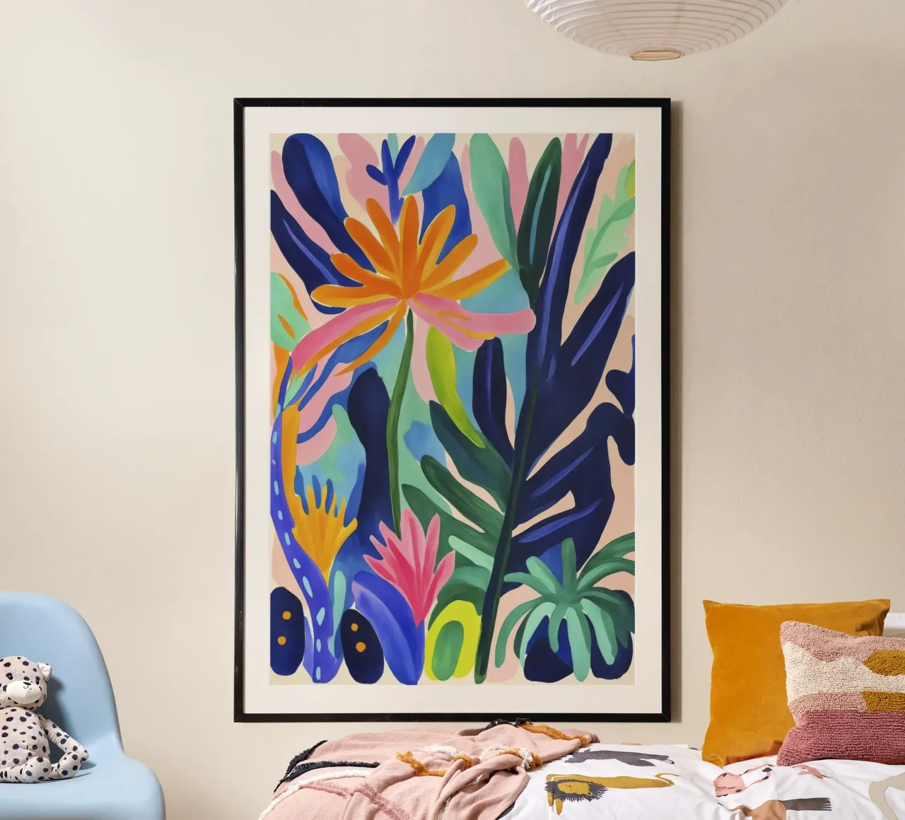 Fiori esotici di ispirazione matissiana poster da Andrea Haase Modern Home