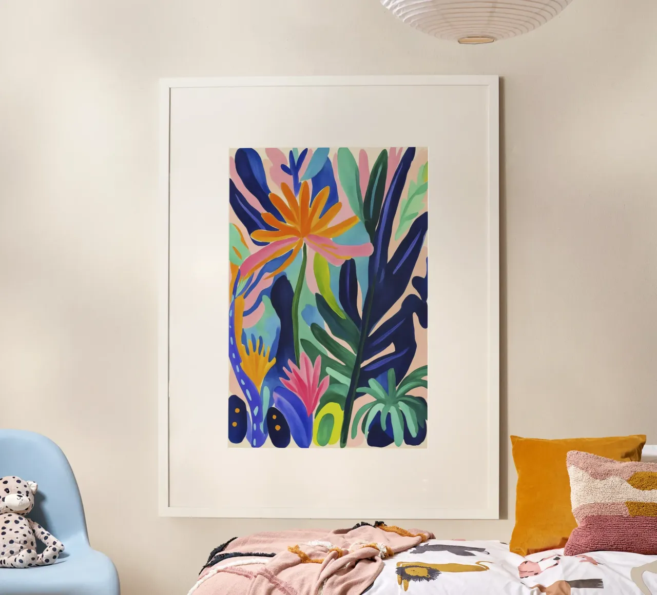 Fiori esotici di ispirazione matissiana poster da Andrea Haase Modern Home