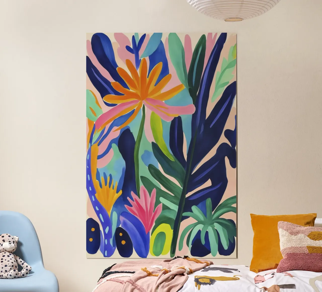 Fiori esotici di ispirazione matissiana poster da Andrea Haase Modern Home