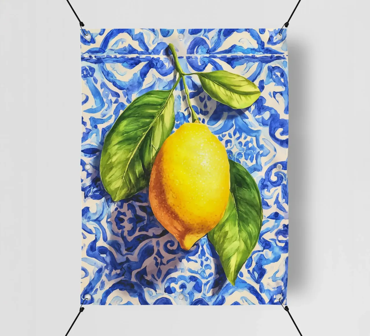 Italien Vibes Zitrone Kunst PVC Plane von Andrea Haase Modern Home
