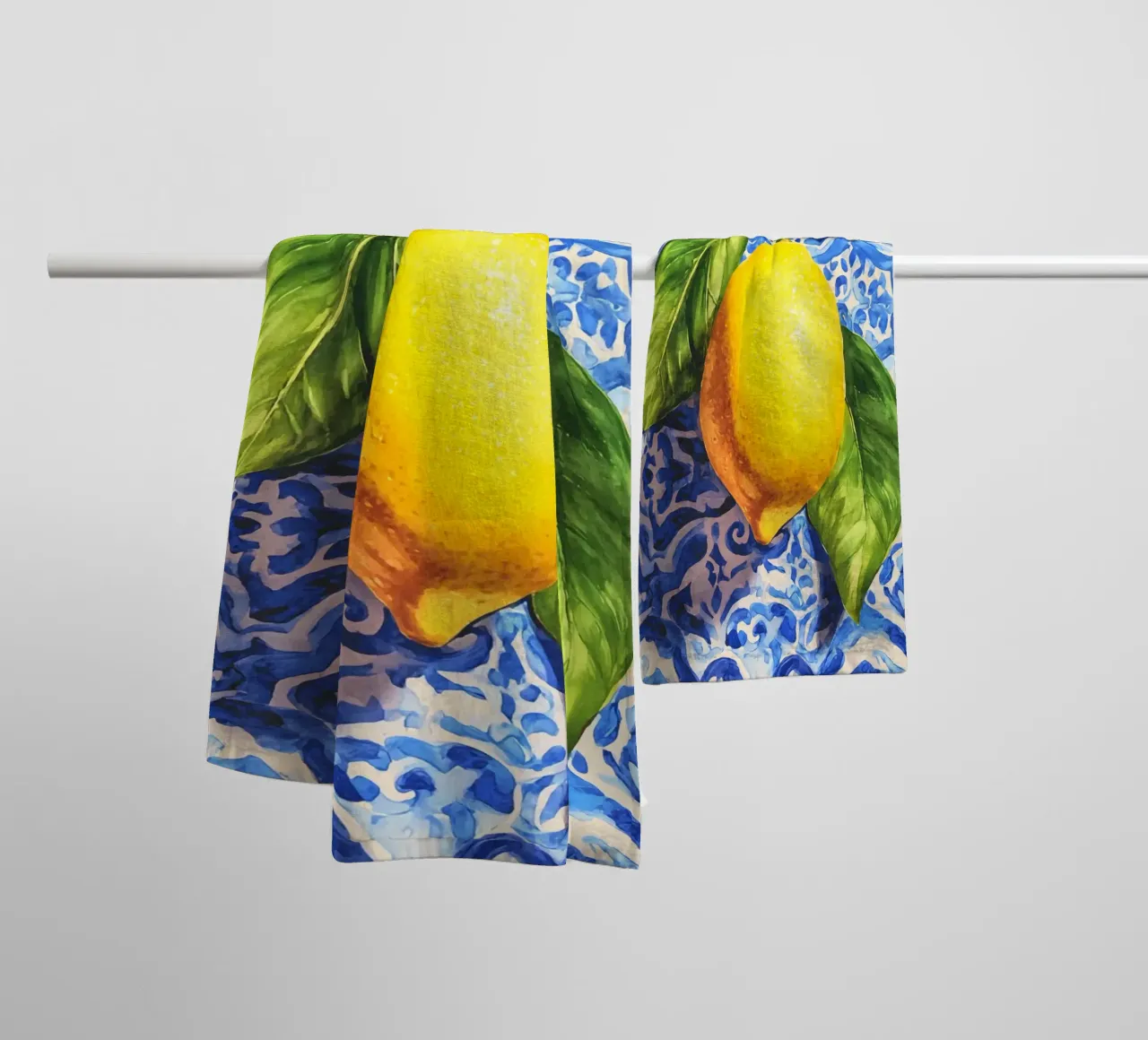 Italien Vibes Zitrone Kunst Handtuch von Andrea Haase Modern Home