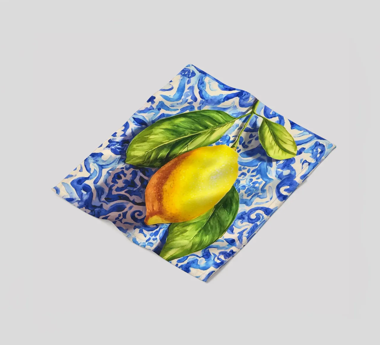 Italien Vibes Zitrone Kunst Fleecedecke von Andrea Haase Modern Home