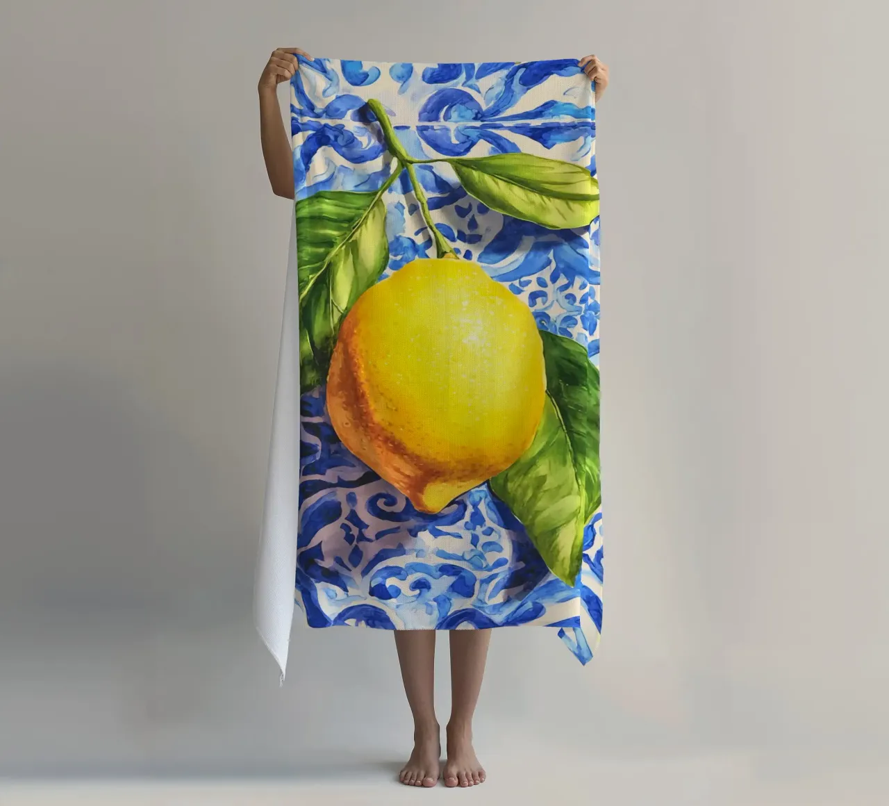Italy Vibes Lemon Art telo mare da Andrea Haase Modern Home
