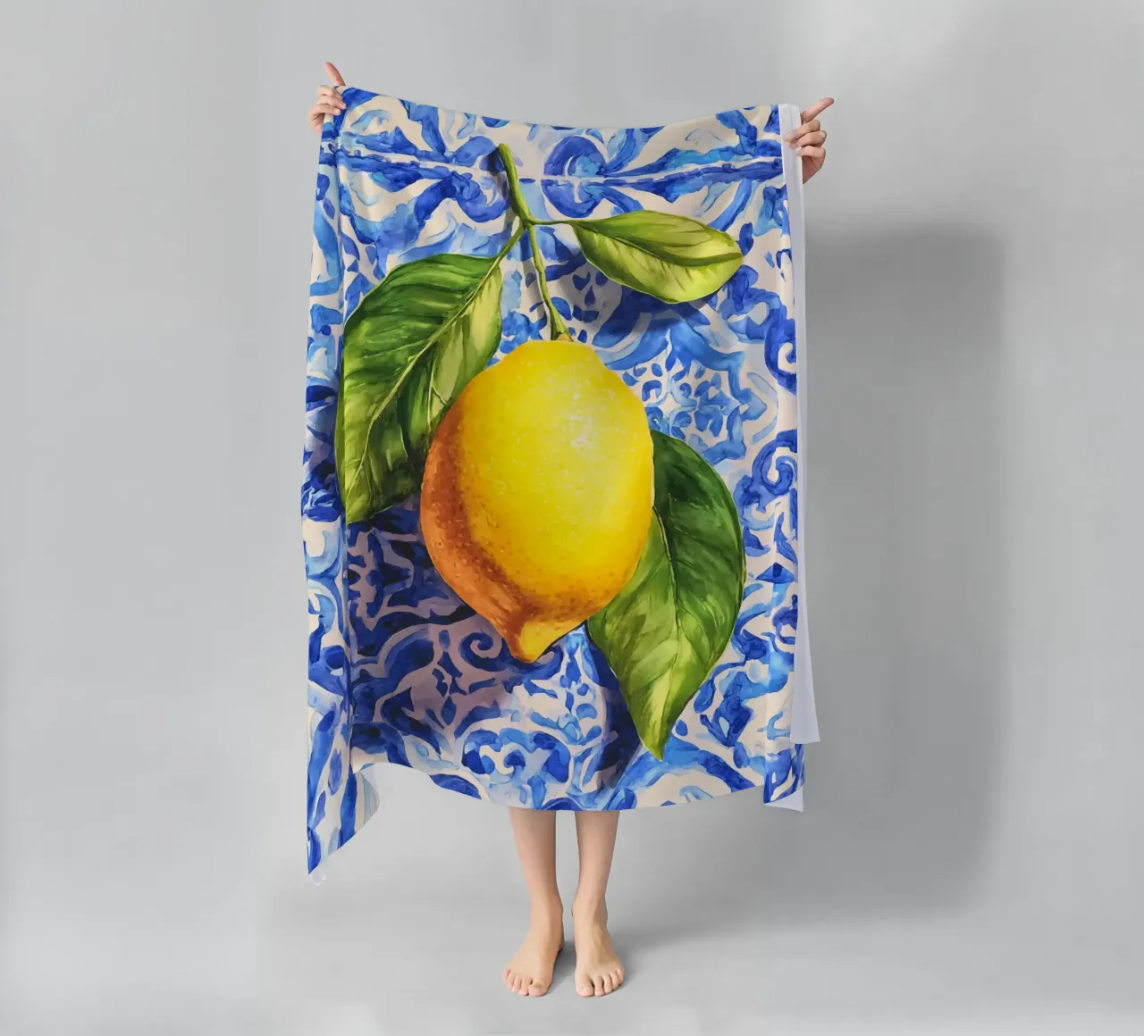 Italy Vibes Lemon Art telo mare da Andrea Haase Modern Home