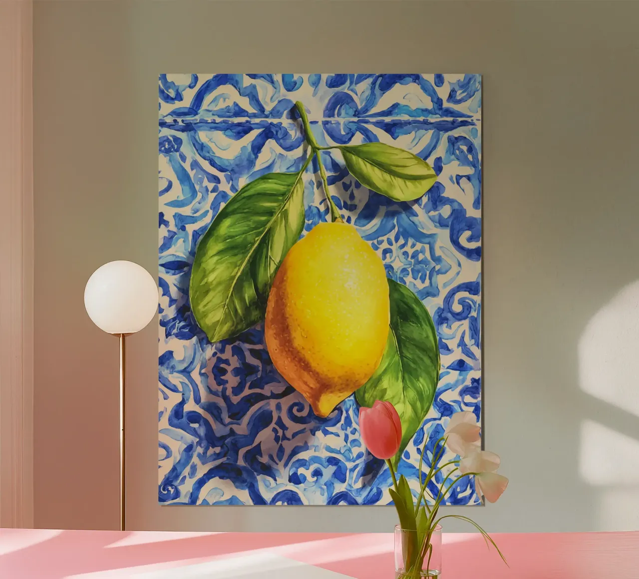 Italy Vibes Lemon Art poster con marco de plástico de Andrea Haase Modern Home