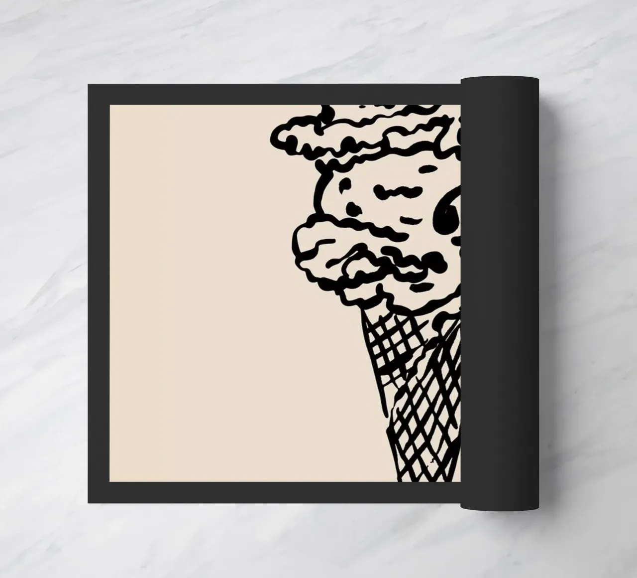 Boho Food 5 Ice Cream zerbino da Boho Print Collection