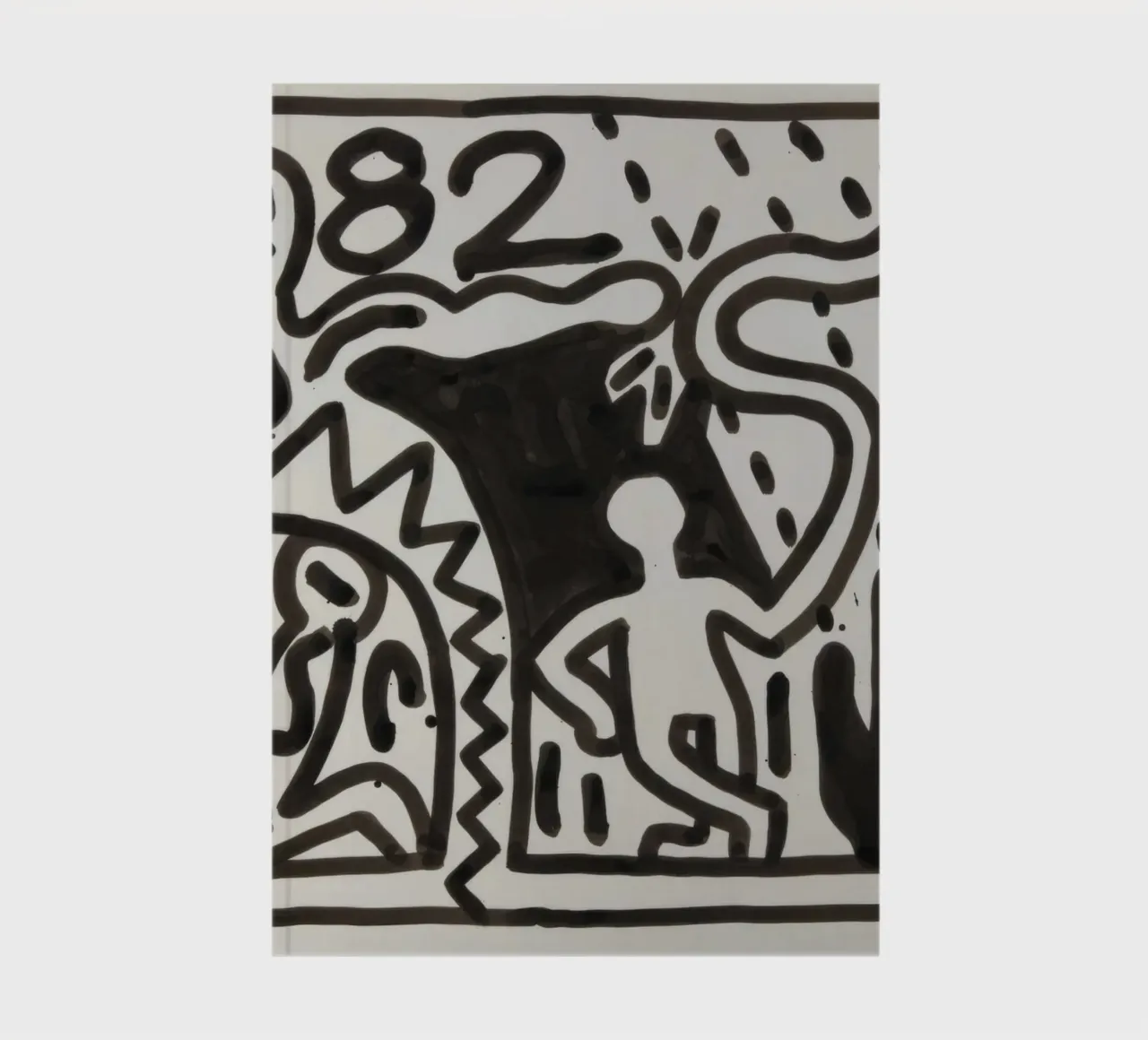 Keith Haring "Untitled" Pop Art Figures Poster notebook by ClubArt