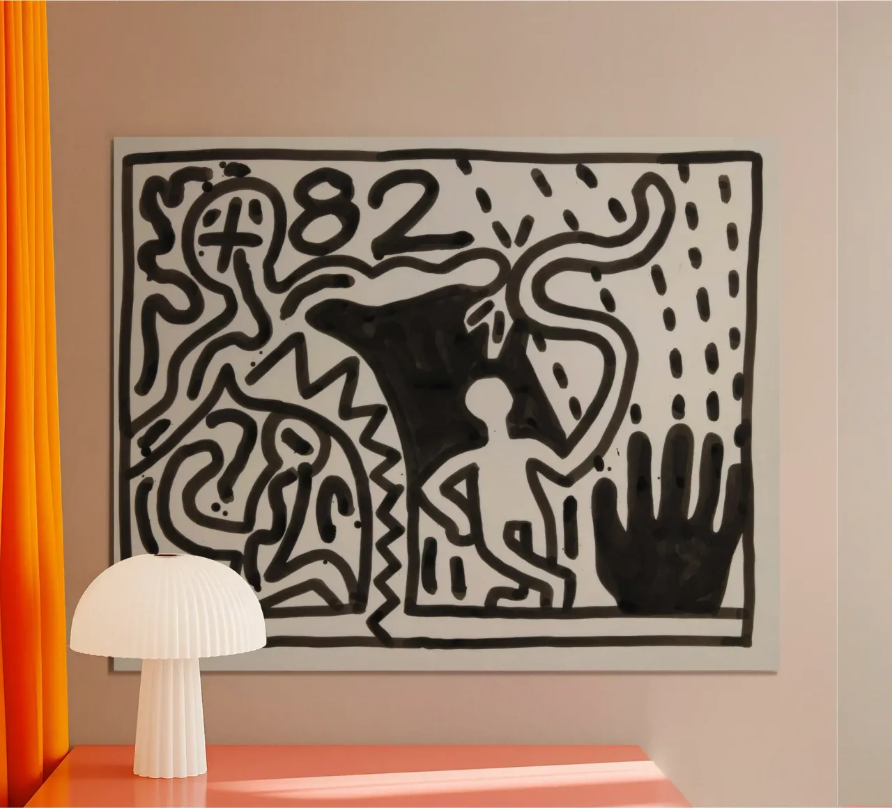 Keith Haring "Senza titolo" Poster di figure pop art poster da ClubArt