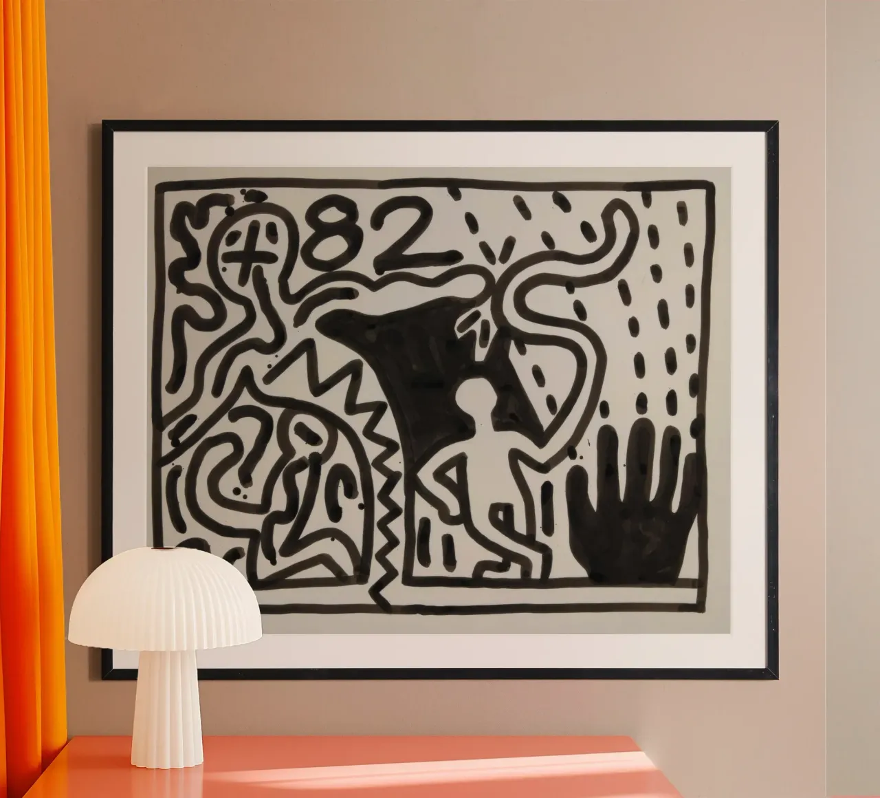 Keith Haring "Senza titolo" Poster di figure pop art poster da ClubArt