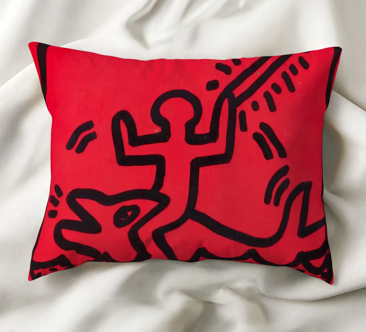 Poster di Keith Haring "Untitled" Pop Art Shark cuscino da ClubArt