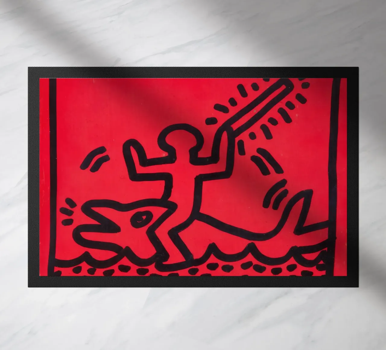 Poster di Keith Haring "Untitled" Pop Art Shark zerbino da ClubArt