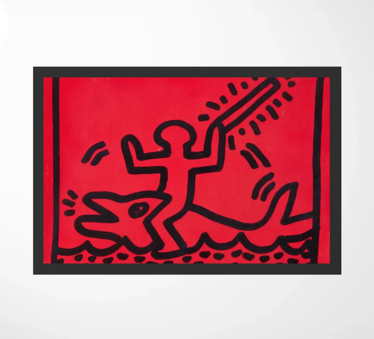 Poster di Keith Haring "Untitled" Pop Art Shark zerbino da ClubArt