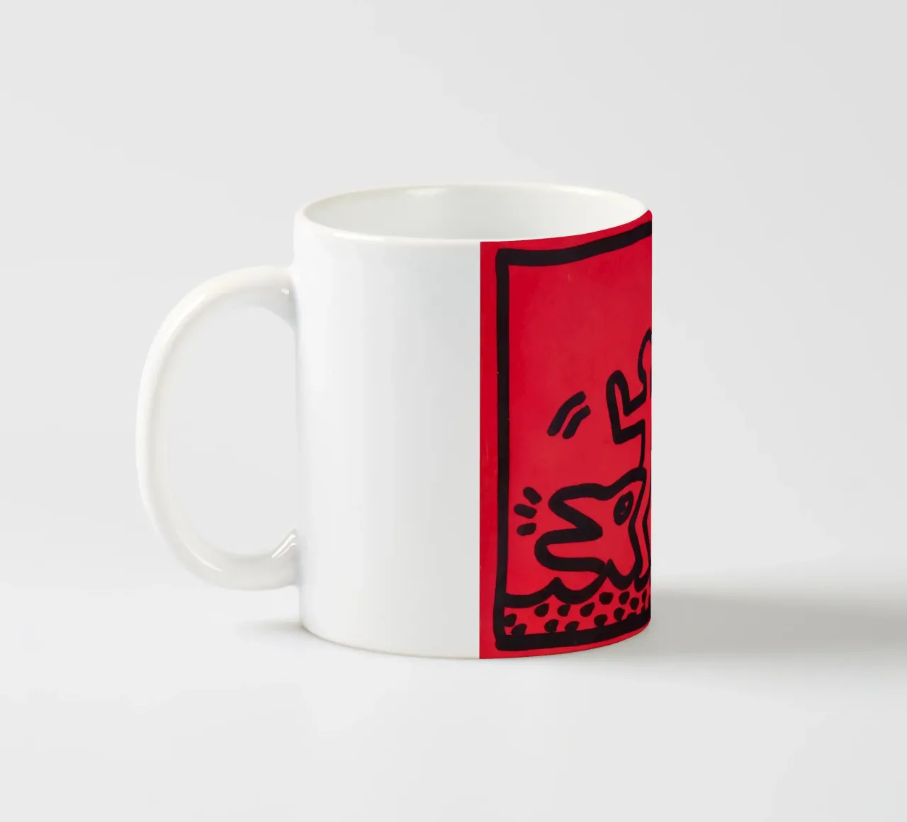 Poster di Keith Haring "Untitled" Pop Art Shark tazza in ceramica da ClubArt