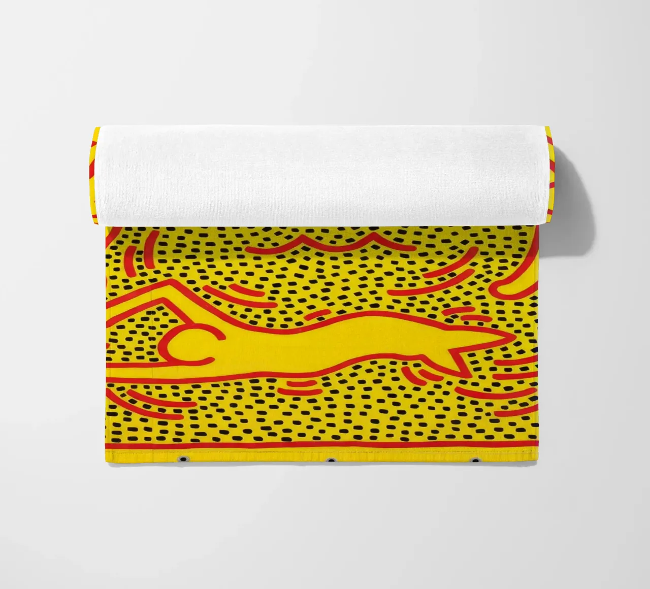 Poster di Keith Haring "Untitled" Pop Art Dolphins telo mare da ClubArt