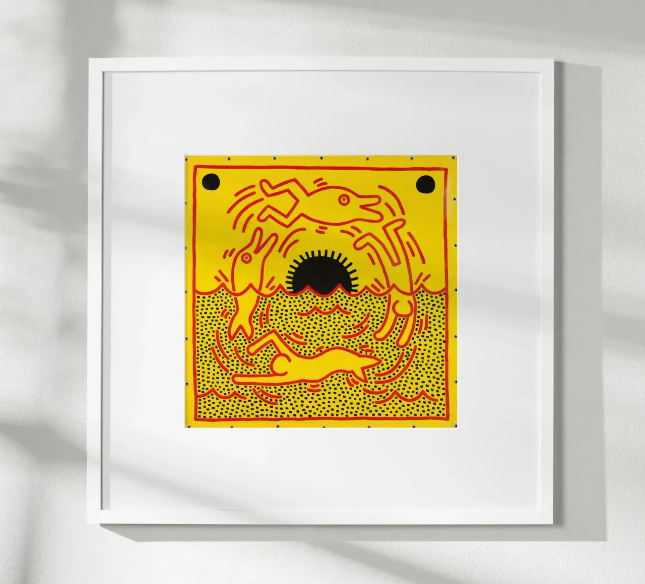 Poster di Keith Haring "Untitled" Pop Art Dolphins poster da ClubArt