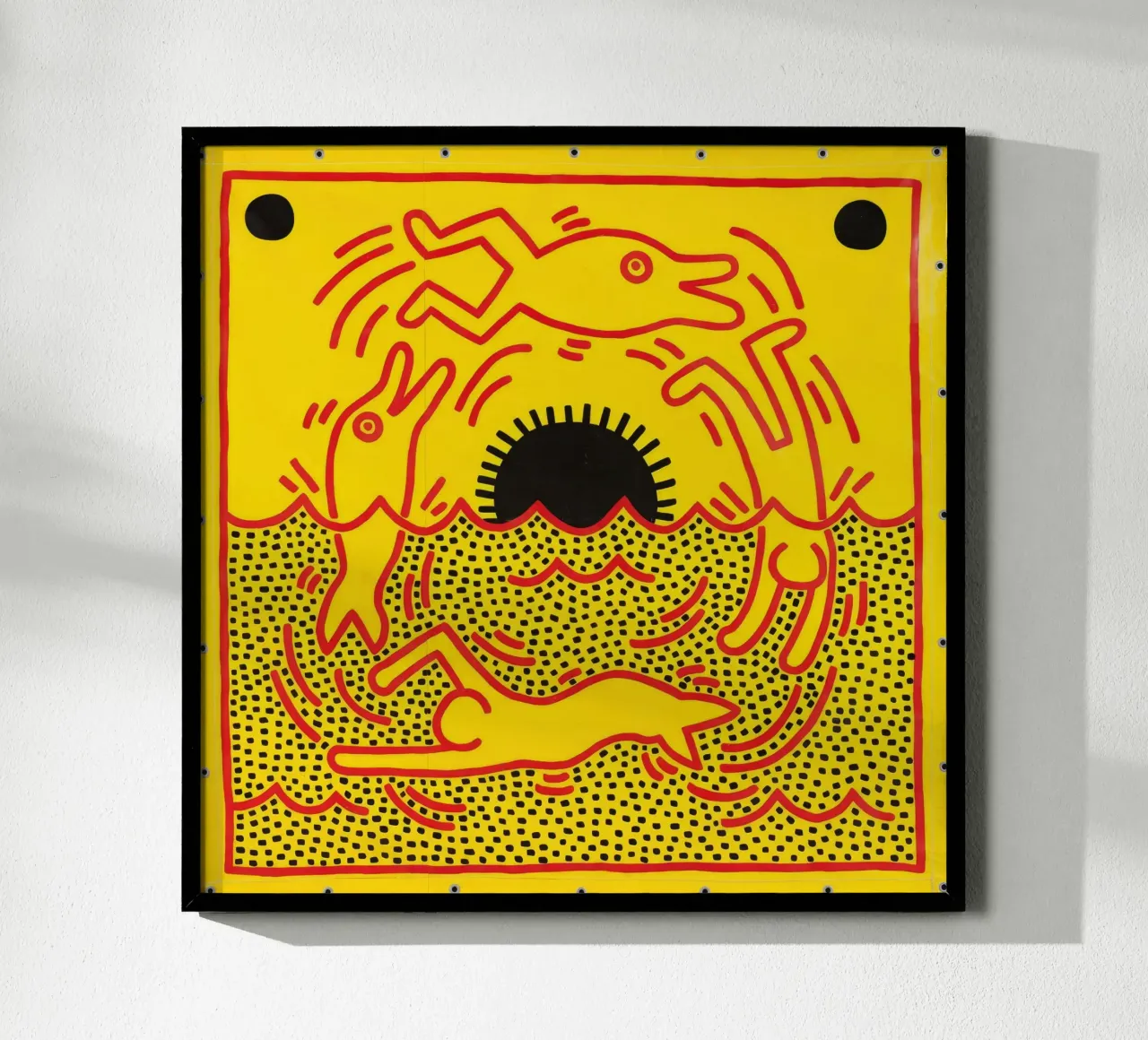 Poster di Keith Haring "Untitled" Pop Art Dolphins poster da ClubArt