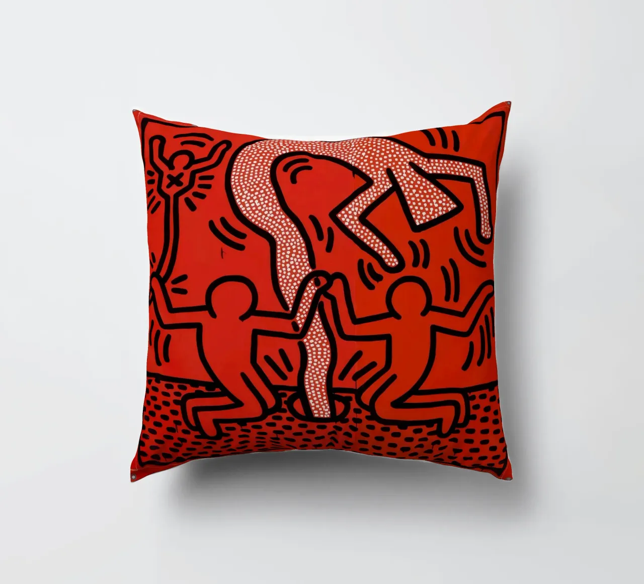 Poster di Keith Haring "Untitled" Pop Art Human Vortex cuscino da ClubArt