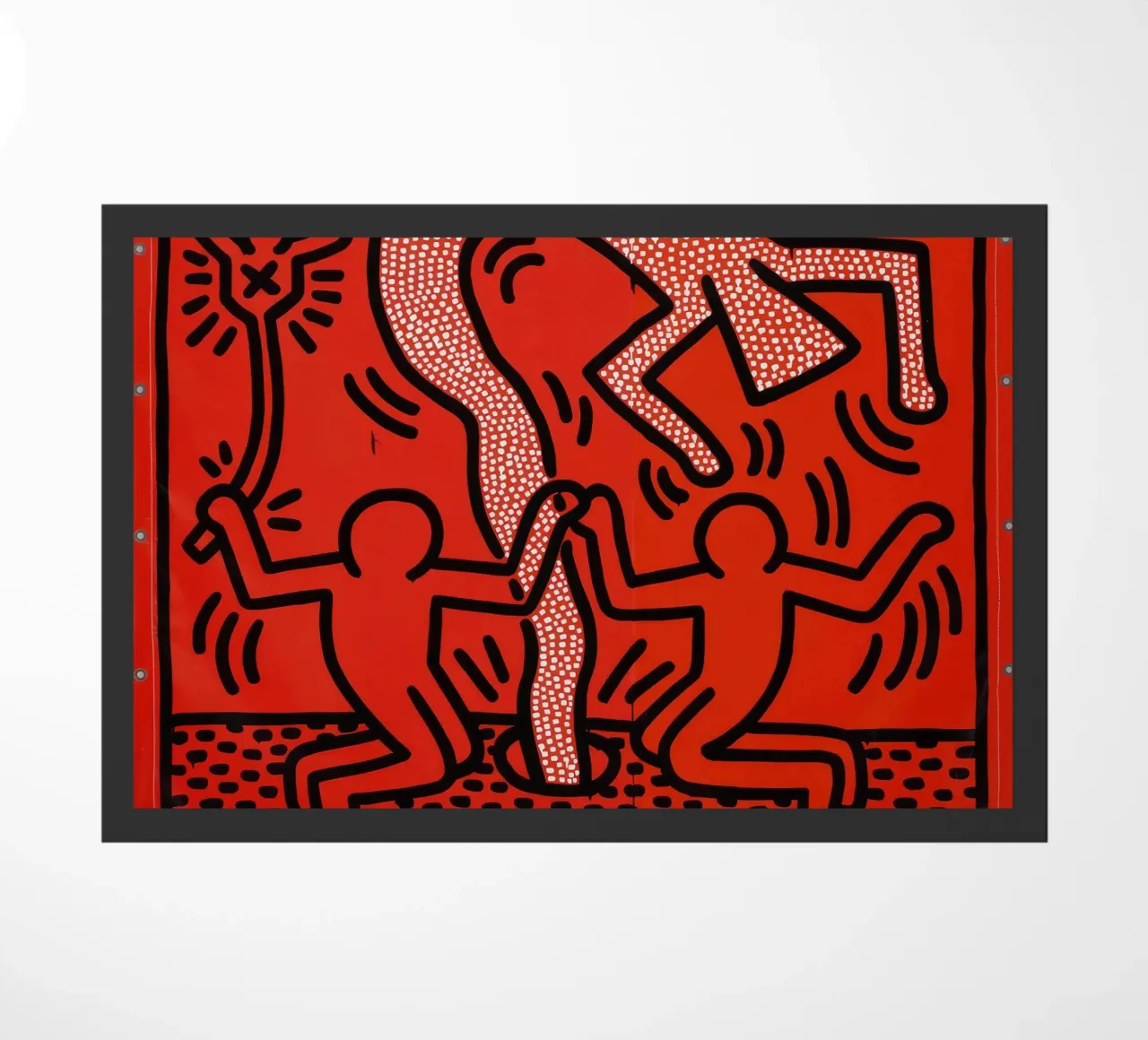 Poster di Keith Haring "Untitled" Pop Art Human Vortex zerbino da ClubArt
