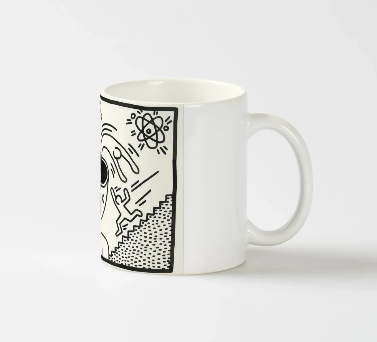 Poster di Keith Haring "Untitled", esplosione mentale della Pop Art tazza in ceramica da ClubArt