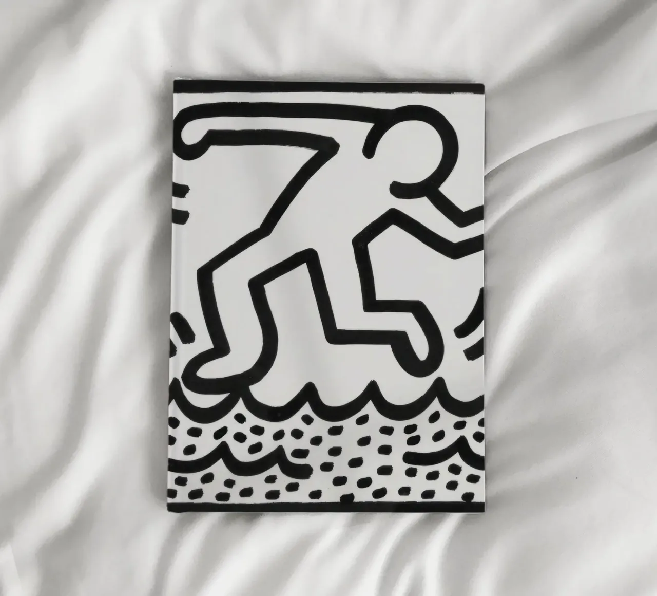 Keith Haring "Untitled" Pop Art Walking on Water notebook by ClubArt