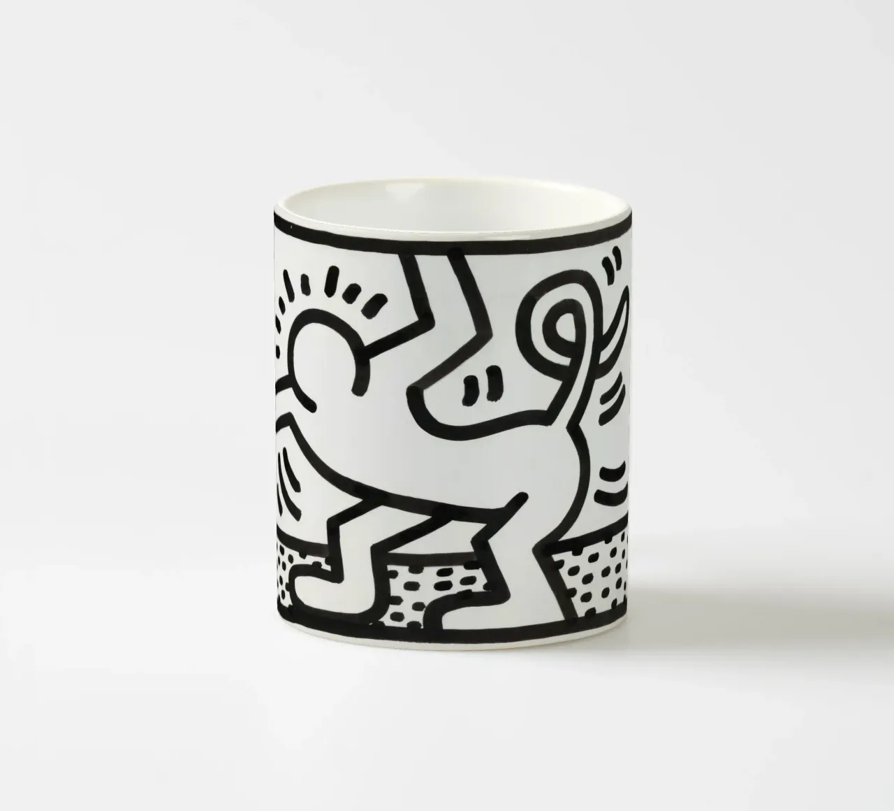 Keith Haring "Untitled" Poster Pop Art Uomo Gatto tazza in ceramica da ClubArt