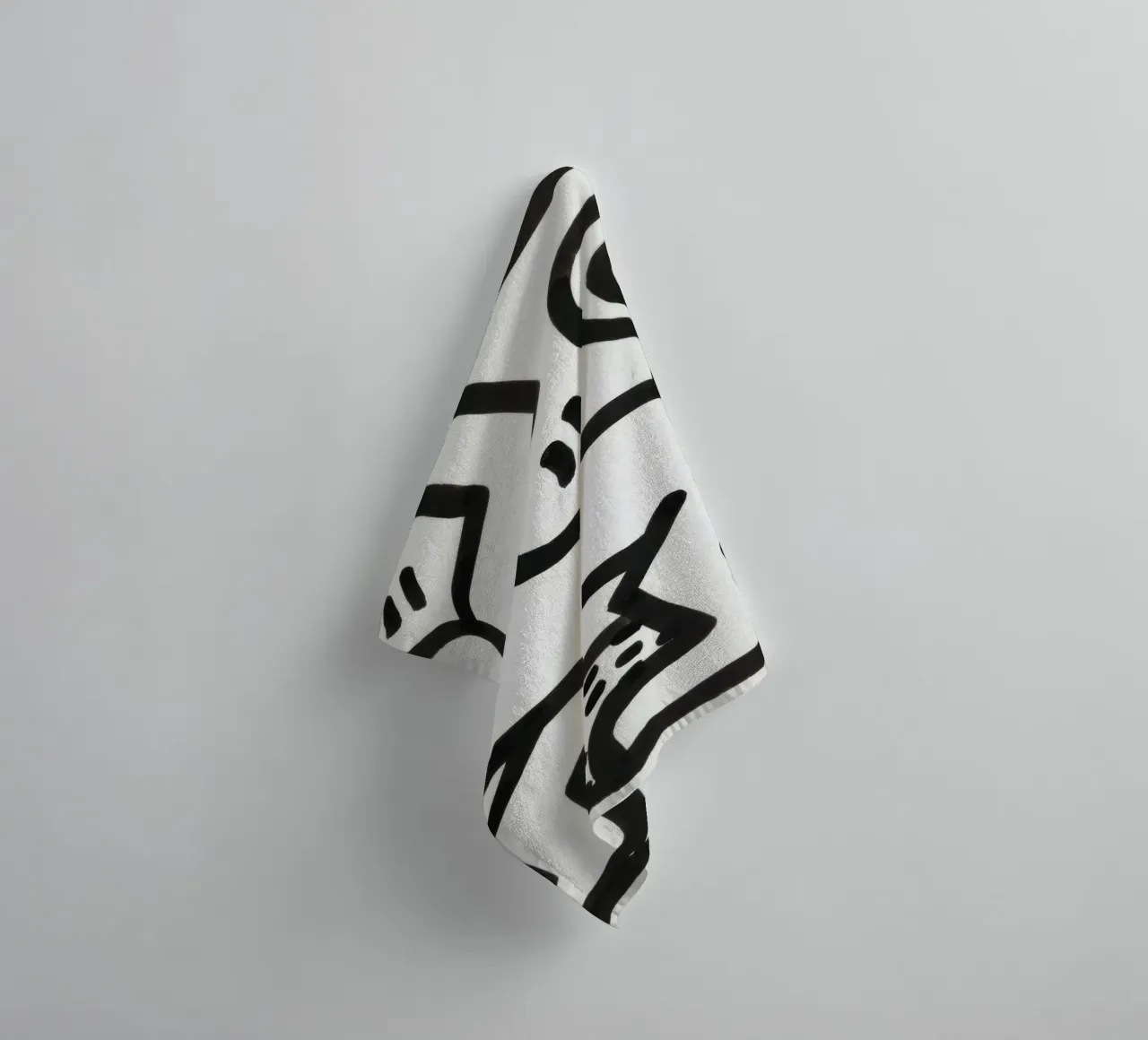 Keith Haring "Untitled" Pop Art Cat Man Poster towel by ClubArt