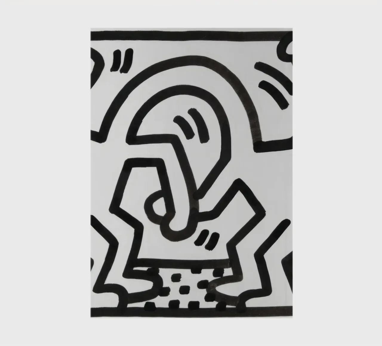 Keith Haring "Untitled" Pop Art Dynamic Duo notebook by ClubArt