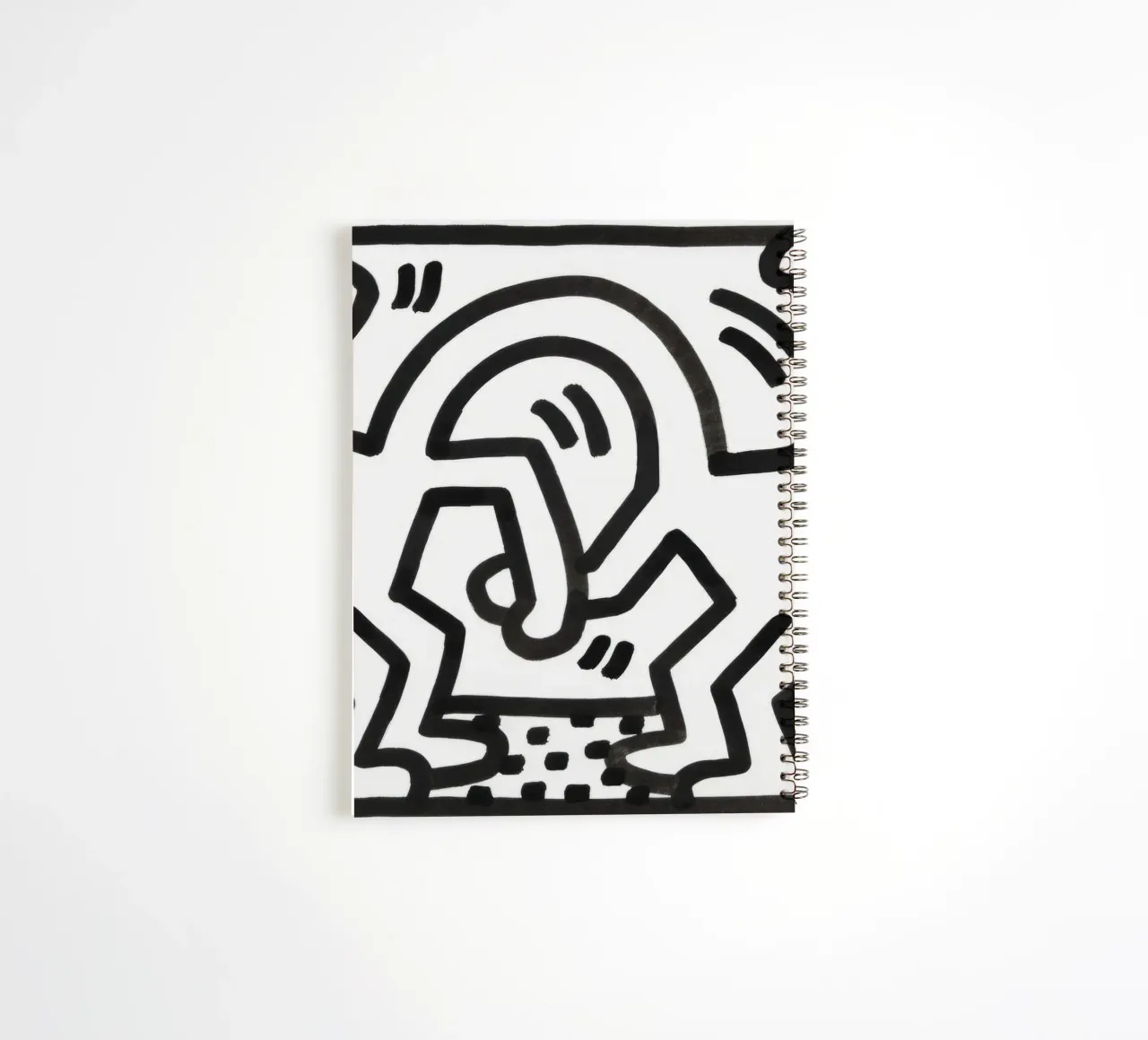 Keith Haring "Untitled" Pop Art Dynamic Duo spiral notebook by ClubArt