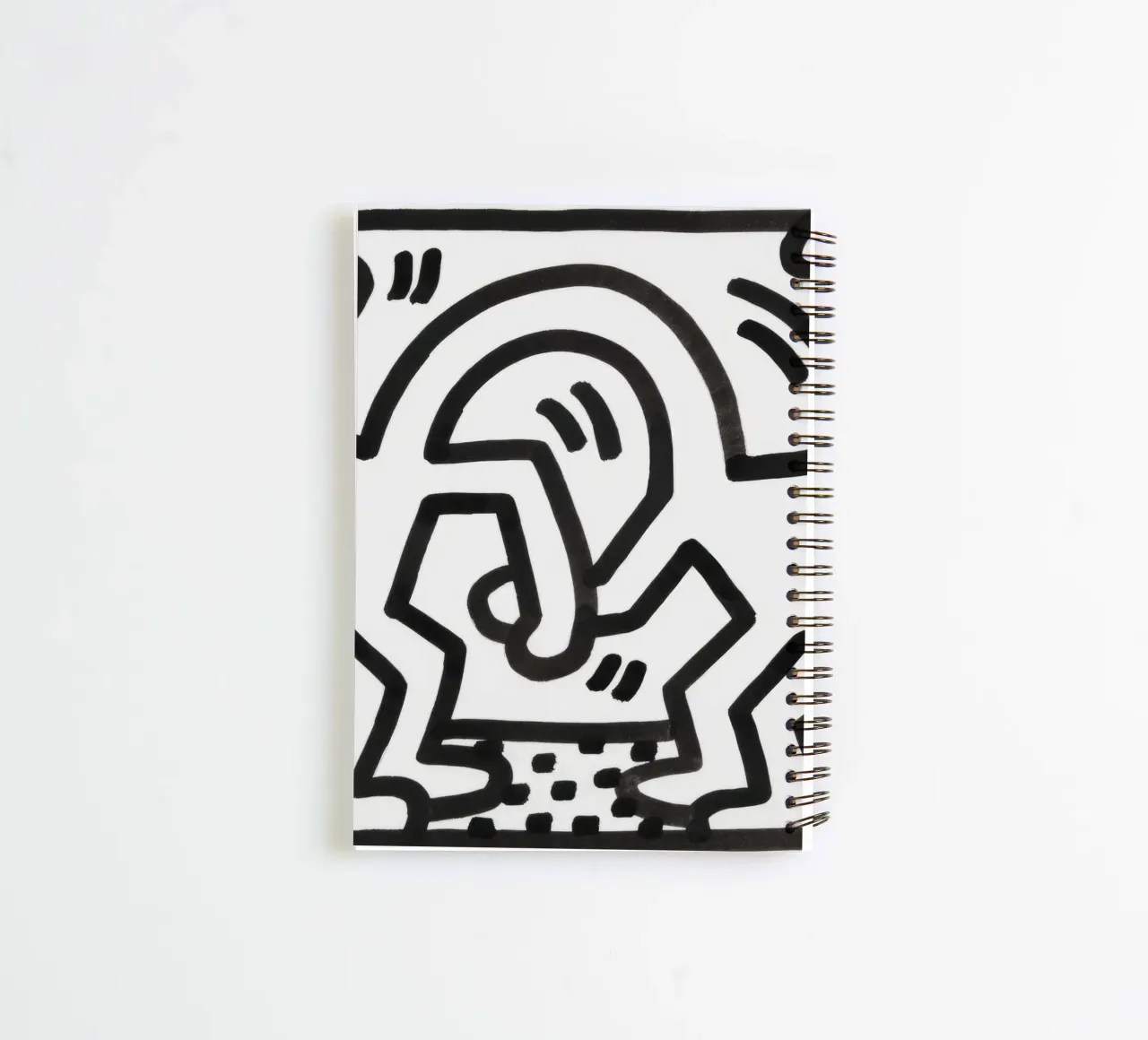 Keith Haring "Untitled" Pop Art Dynamic Duo spiral notebook by ClubArt