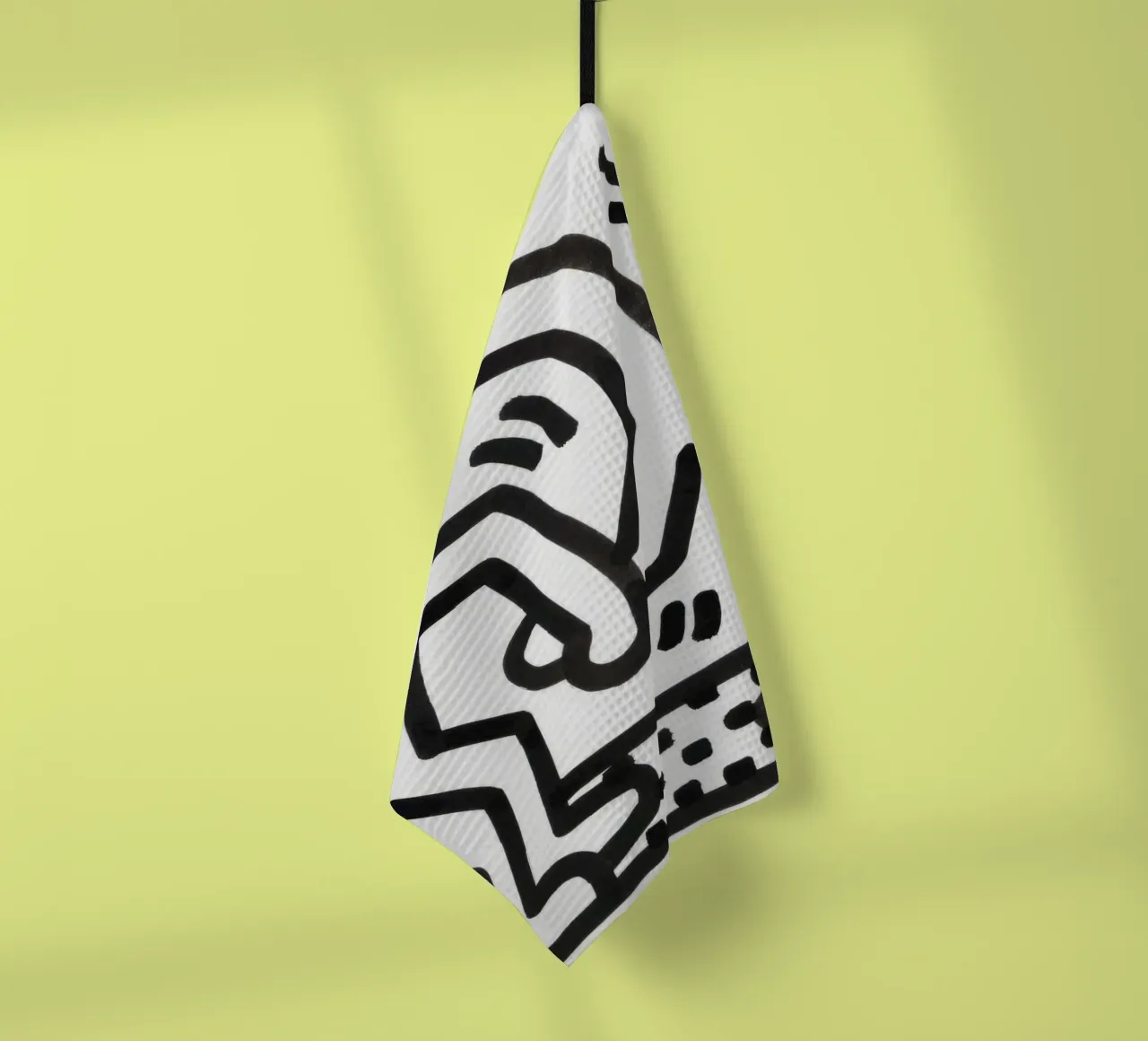 Keith Haring "Untitled" Pop Art Duo dynamique torchon de ClubArt