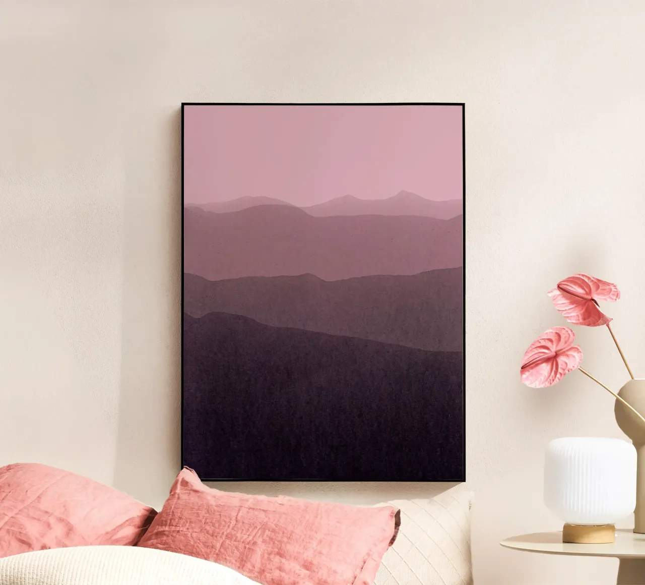 gradient landscape purple plexiglass da IRIS LEHNHARDT FINE ART