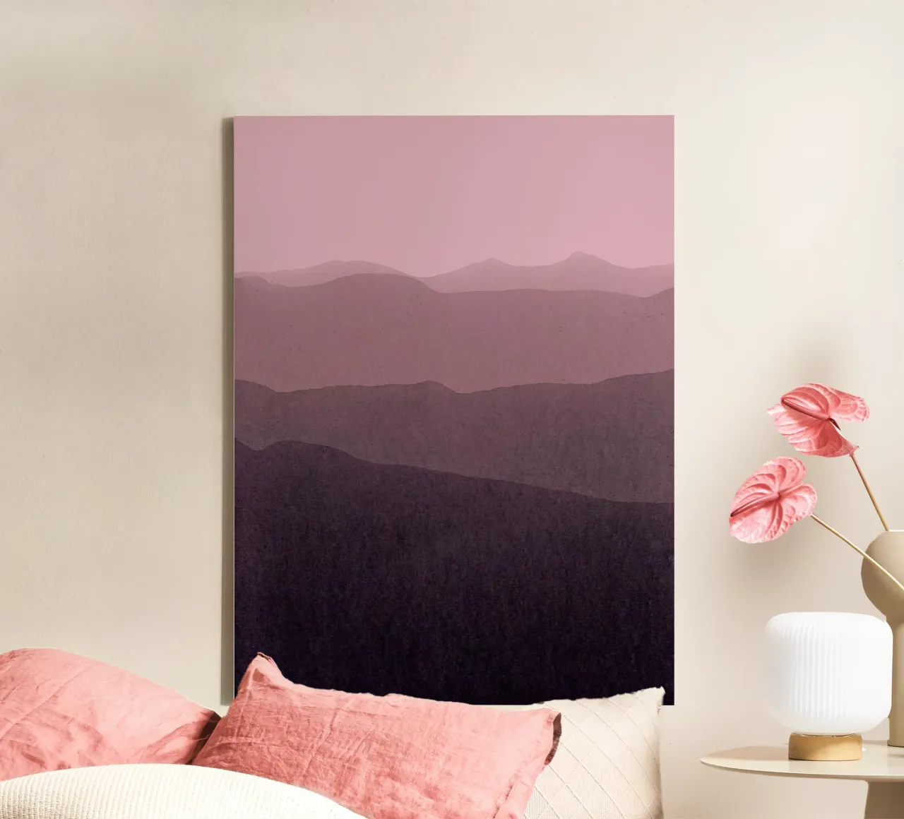 gradient landscape purple Leinwand von IRIS LEHNHARDT FINE ART