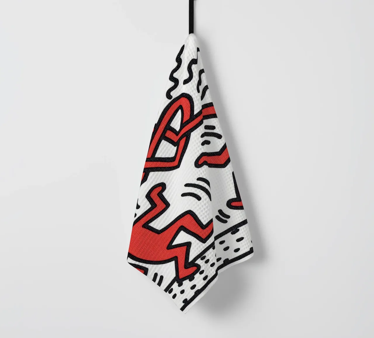 Poster d'amore Pop Art "Senza titolo" di Keith Haring canovaccio da cucina da ClubArt
