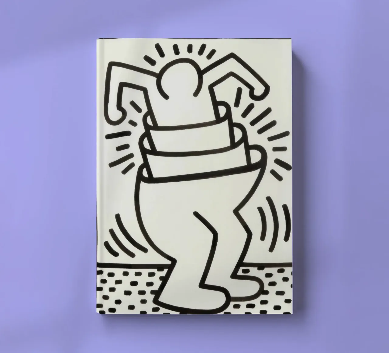 Keith Haring "Untitled" Pop Art Container Poster notebook by ClubArt