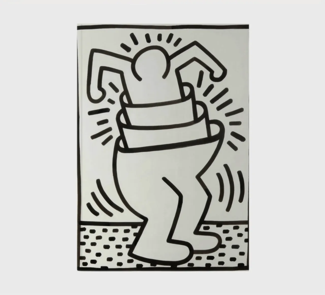 Keith Haring "Untitled" Pop Art Container Poster notebook by ClubArt