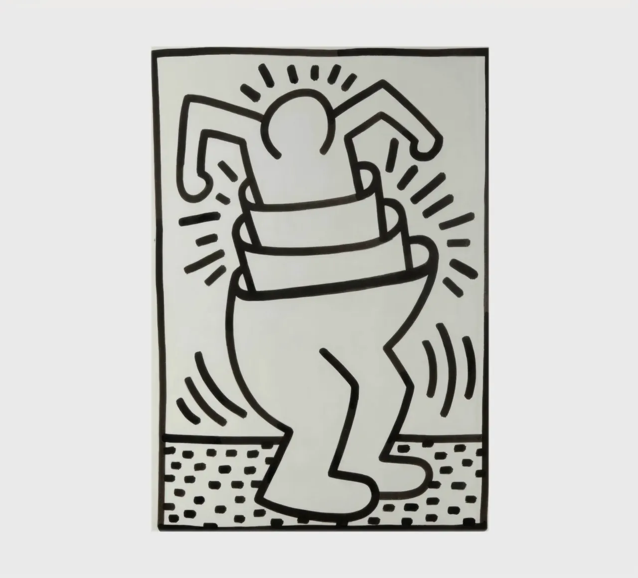 Keith Haring "Untitled" Pop Art Container Poster notebook by ClubArt