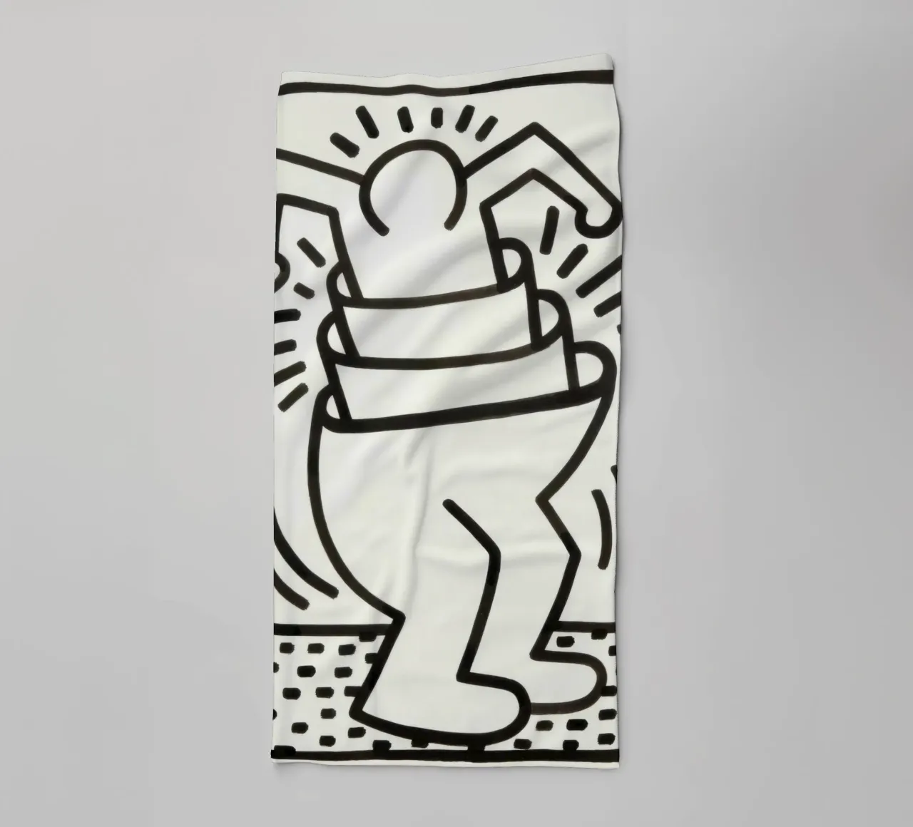 Keith Haring "Untitled" Pop Art Container Poster towel by ClubArt