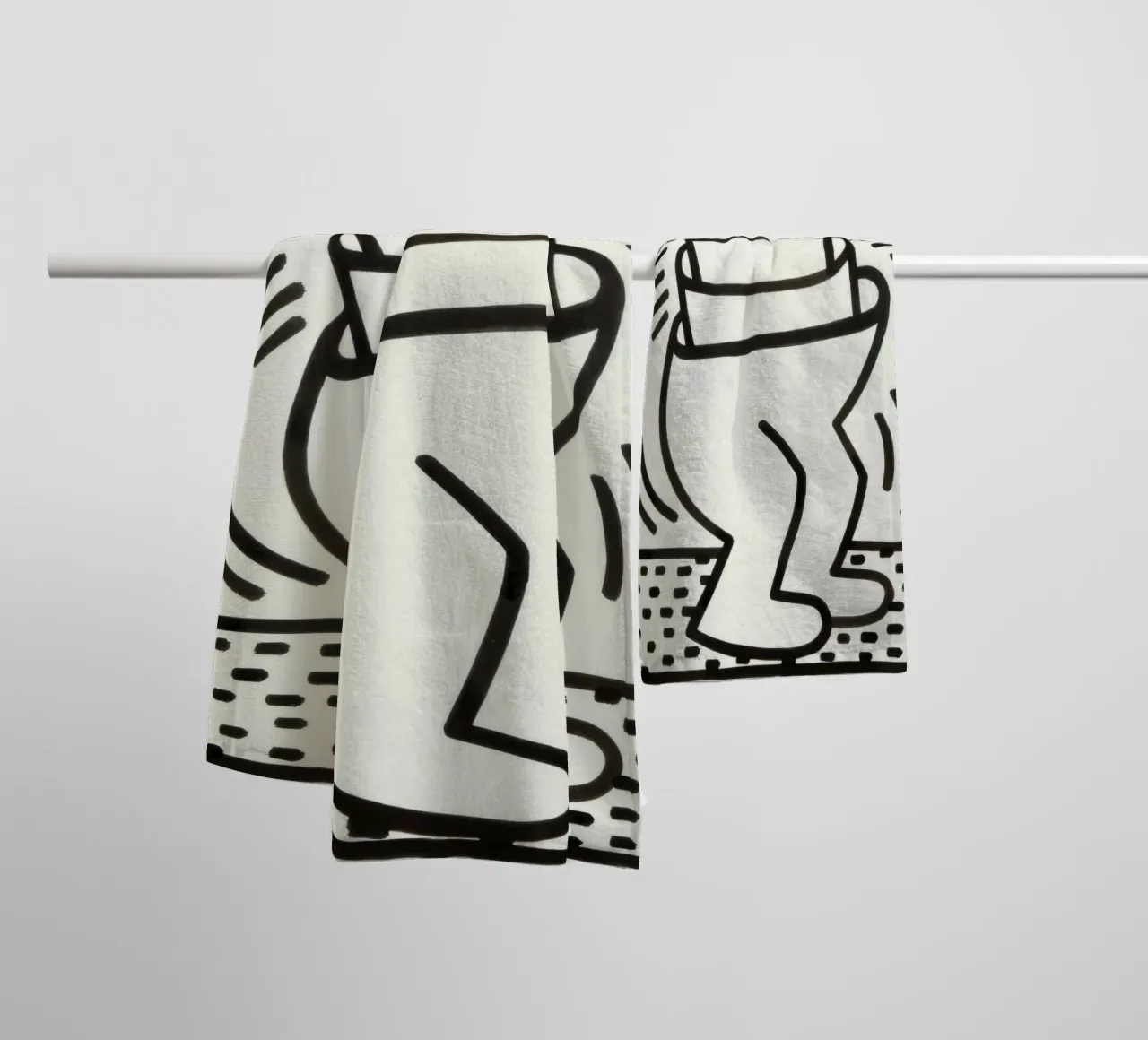 Keith Haring "Untitled" Pop Art Container Poster towel by ClubArt