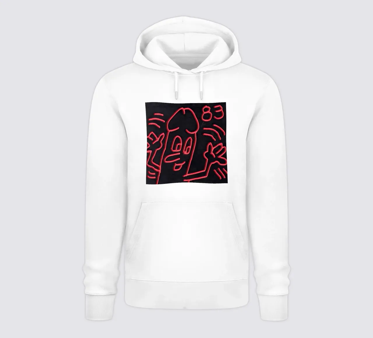Keith Haring "Untitled", poster pop art con pene felpa con cappuccio da ClubArt