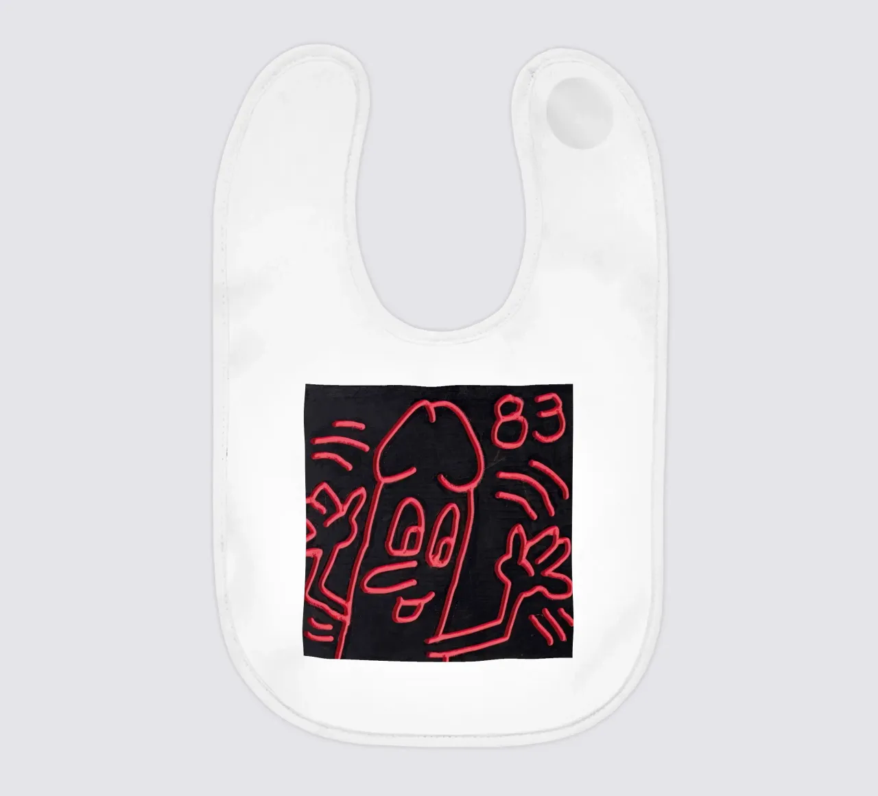 Keith Haring "Untitled", poster pop art con pene bavaglino da ClubArt