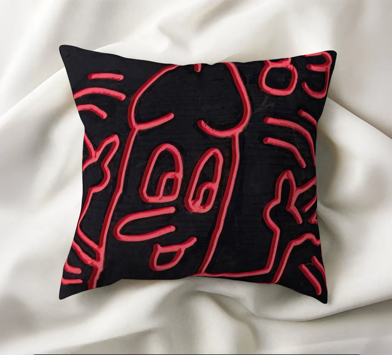 Keith Haring "Untitled", poster pop art con pene cuscino da ClubArt