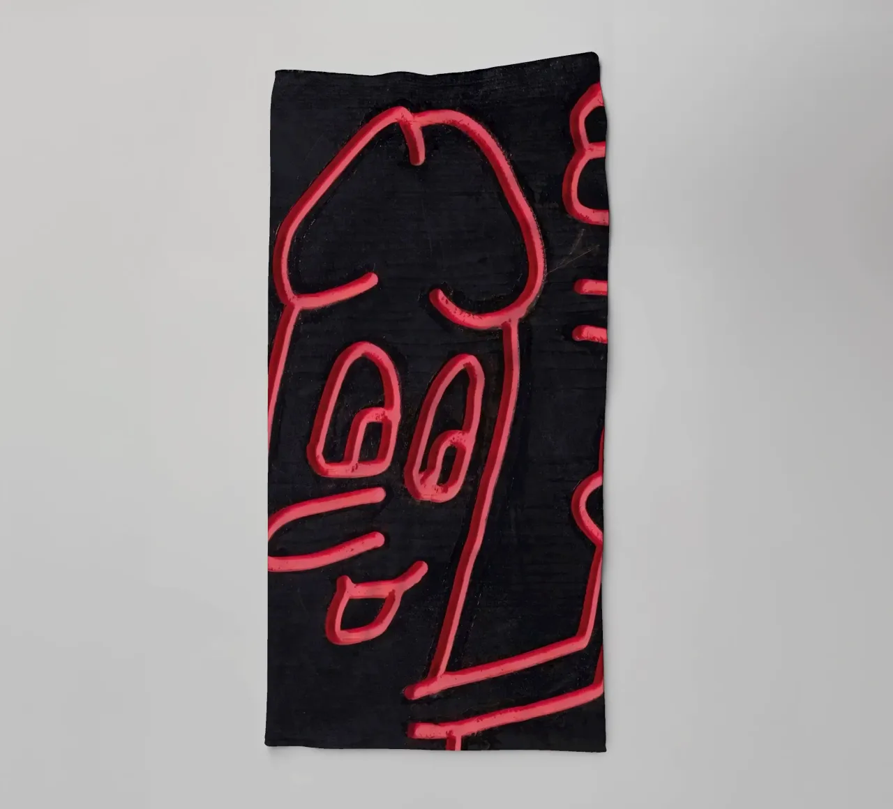 Keith Haring "Untitled", poster pop art con pene asciugamano da bagno da ClubArt