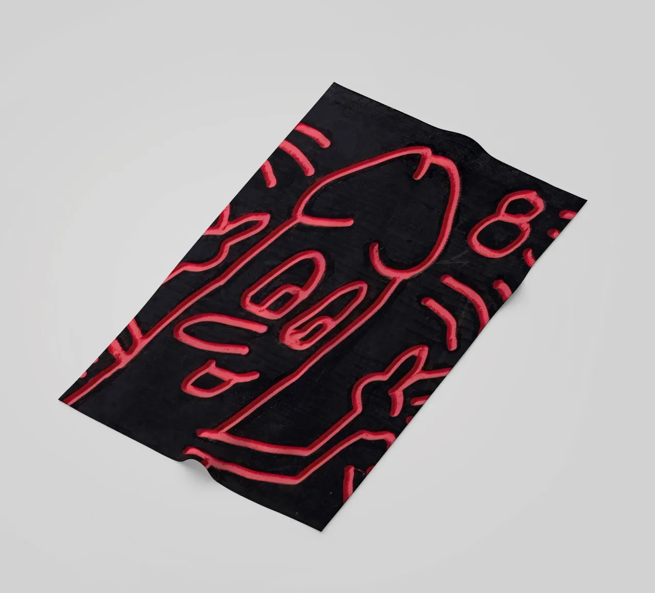 Keith Haring "Untitled", poster pop art con pene telo mare da ClubArt