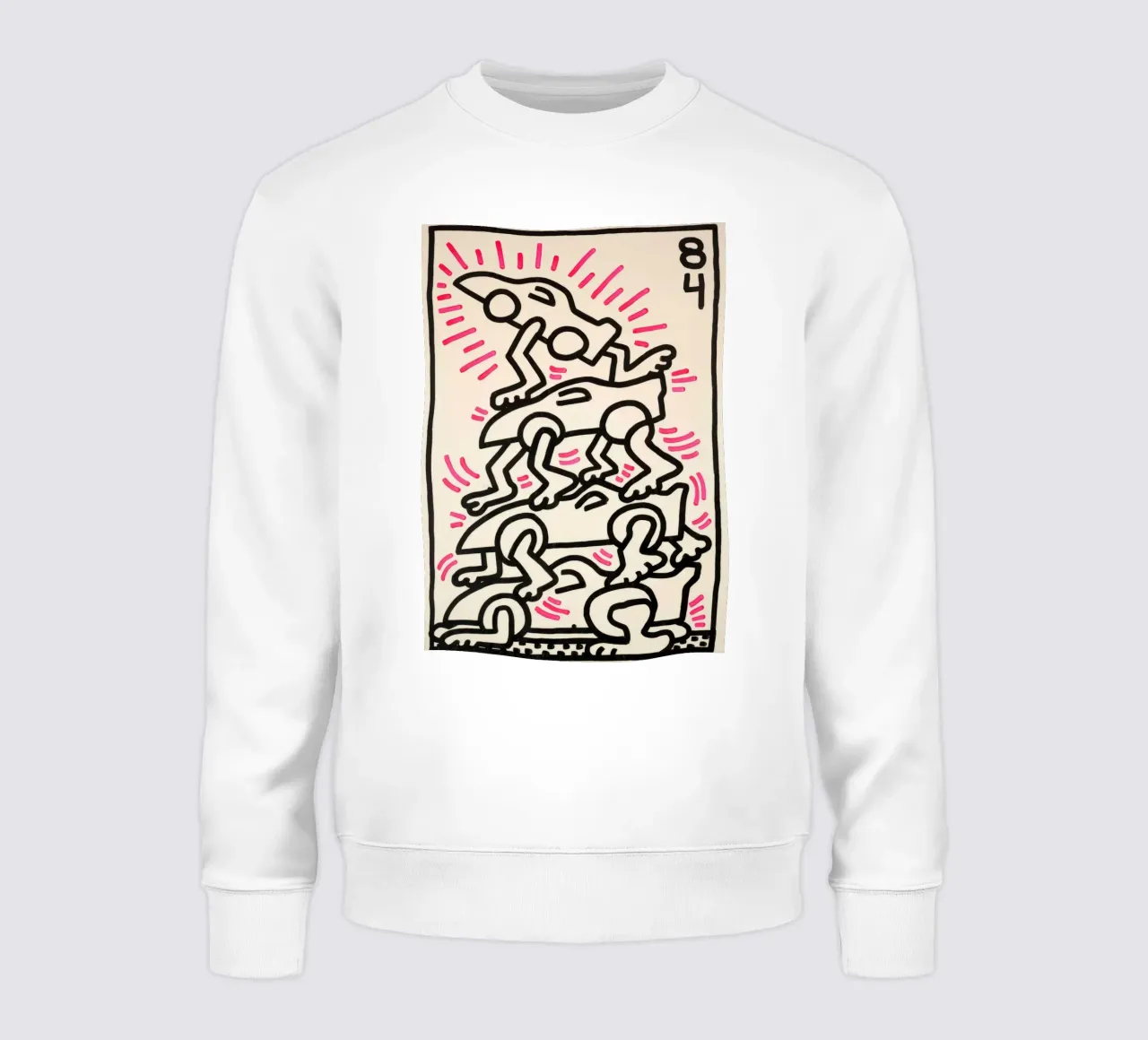 Poster da corsa Pop Art "Le Mans" di Keith Haring felpa da ClubArt