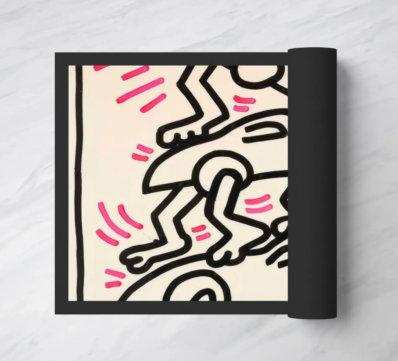 Poster da corsa Pop Art "Le Mans" di Keith Haring zerbino da ClubArt