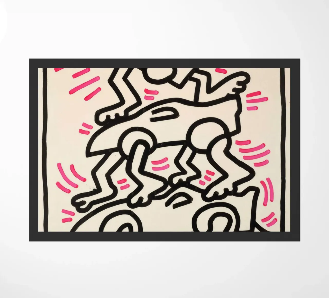 Poster da corsa Pop Art "Le Mans" di Keith Haring zerbino da ClubArt