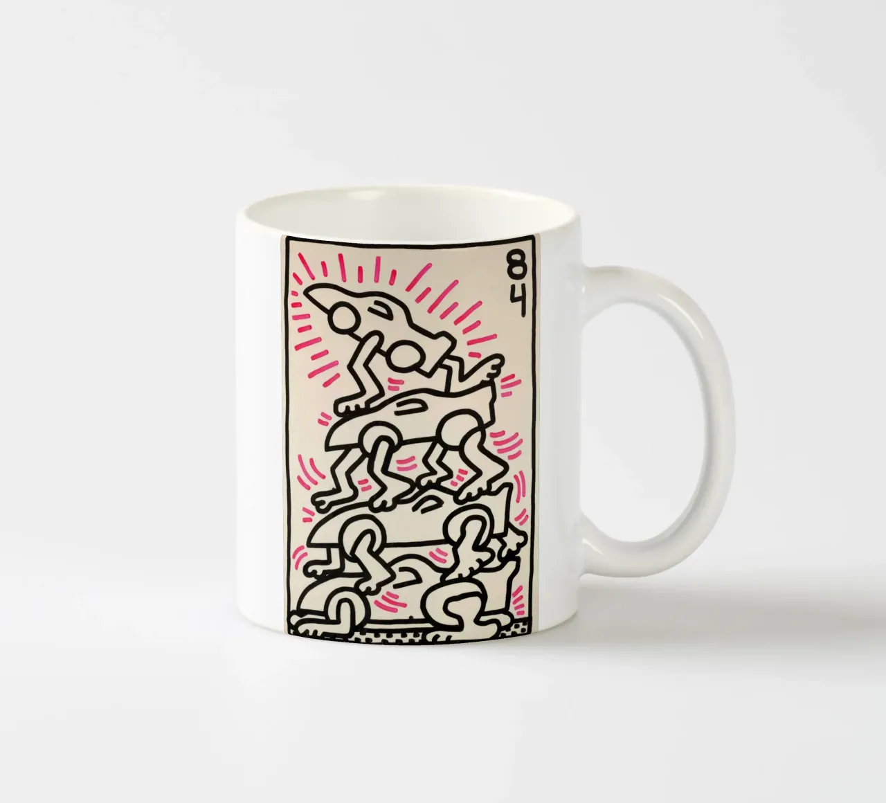 Poster da corsa Pop Art "Le Mans" di Keith Haring tazza in ceramica da ClubArt